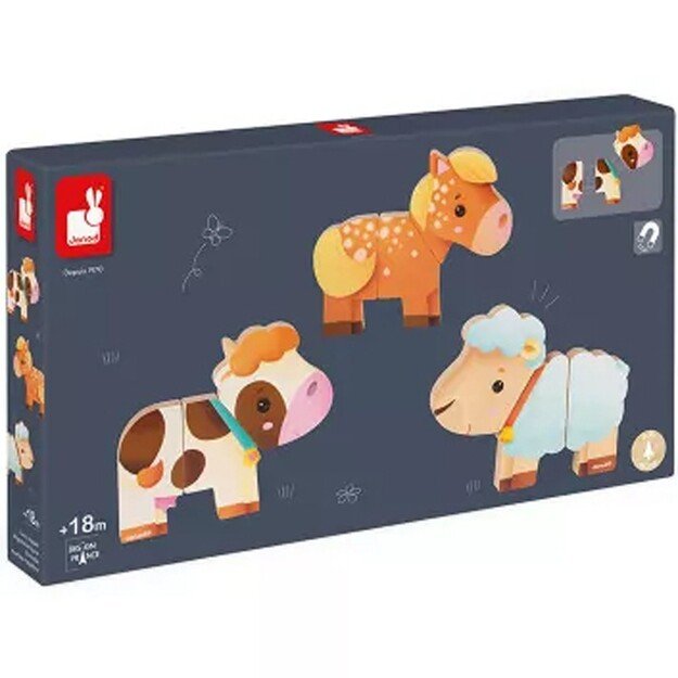 Janod - Farm - Funny Magnets (LKJ8058) 1