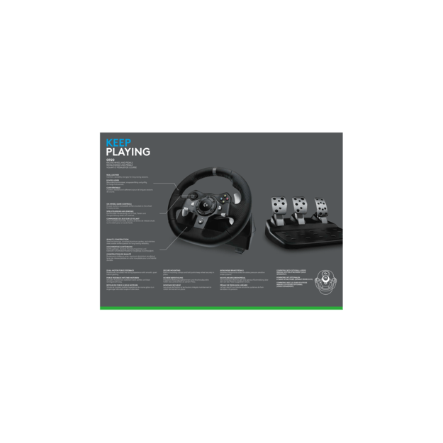 Logitech - G920 Driving Force Racing Wheel incl Astro A10 Gaming Headset Bundle 1