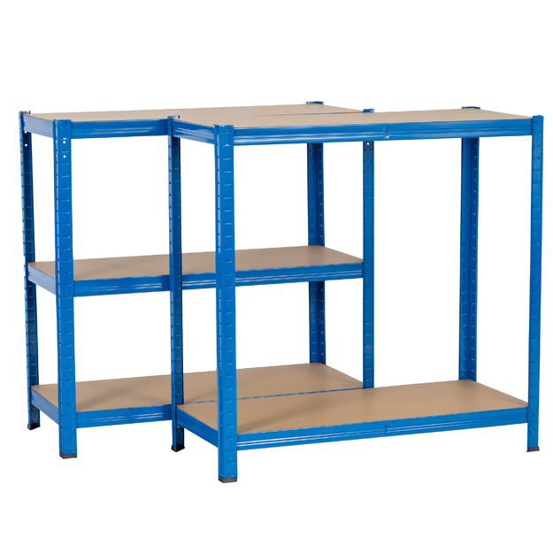 REGAŁ MAGAZYNOWY NIEBIESKI 180x90x40 GARAŻOWY GARAŻ PIWNICA MAGAZYN 875 kg 19