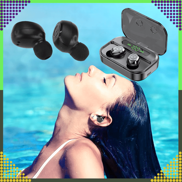 Słuchawki Bezprzewodowe Douszne Bluetooth Powerbank Dotykowe Etui BT + 8