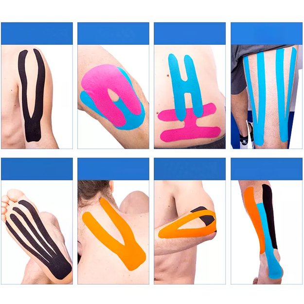 PLASTRY TAPE TEJPY KINESIOTAPING TEJP TAŚMA KINESIO SPORT PRO 5MX5CM  26