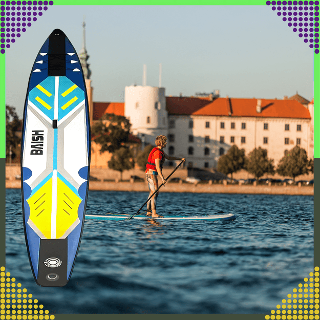 Deska Sup Paddle Board 420 cm Pompowana do Pływania Wytrzymała + Akcesoria 22