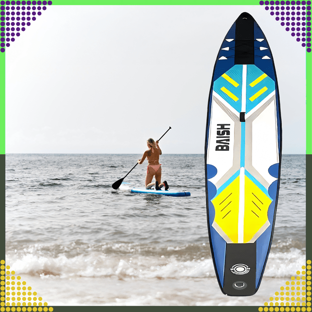 Deska Sup Paddle Board 420 cm Pompowana do Pływania Wytrzymała + Akcesoria 24