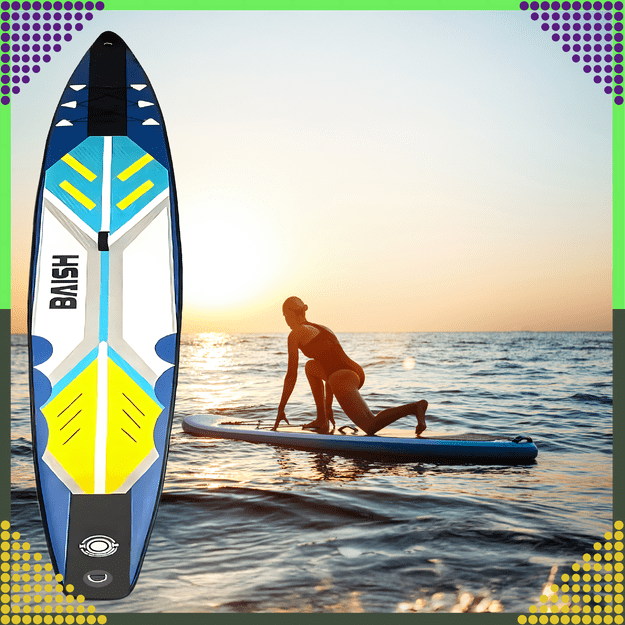 Deska Sup Paddle Board 420 cm Pompowana do Pływania Wytrzymała + Akcesoria 27