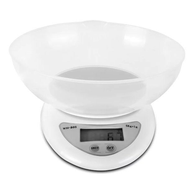 Elektroniczna Waga Kuchenna Precyzyjna LCD z Miską Tara 5g 5000g/0,1g 2