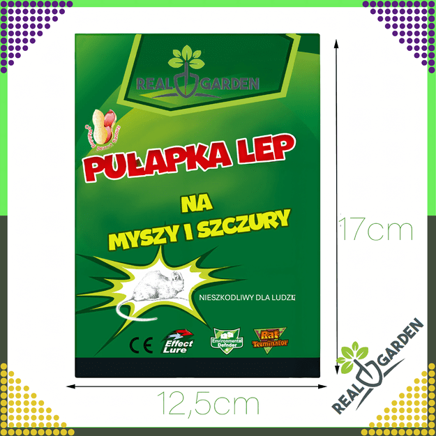 60x Pułapka Myszołapka na Myszy Szczury Silny Klej Mocna Lep Zapachowa 5