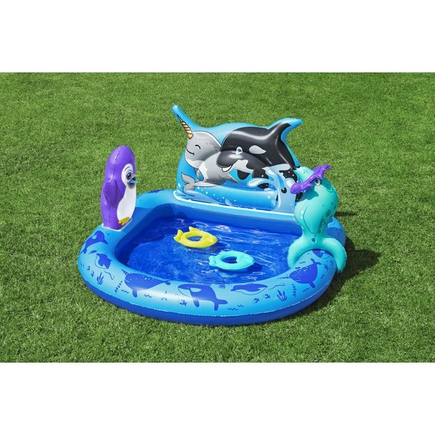  Bestway 53156 Plac Zabaw Dmuchany Ogrodowy Polar Pals 134 x 131 x 73 cm 6