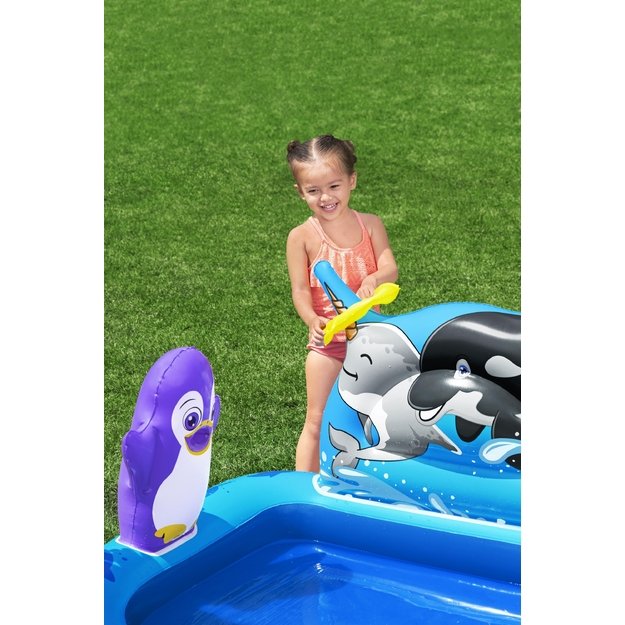 Bestway 53156 Plac Zabaw Dmuchany Ogrodowy Polar Pals 134 x 131 x 73 cm 8