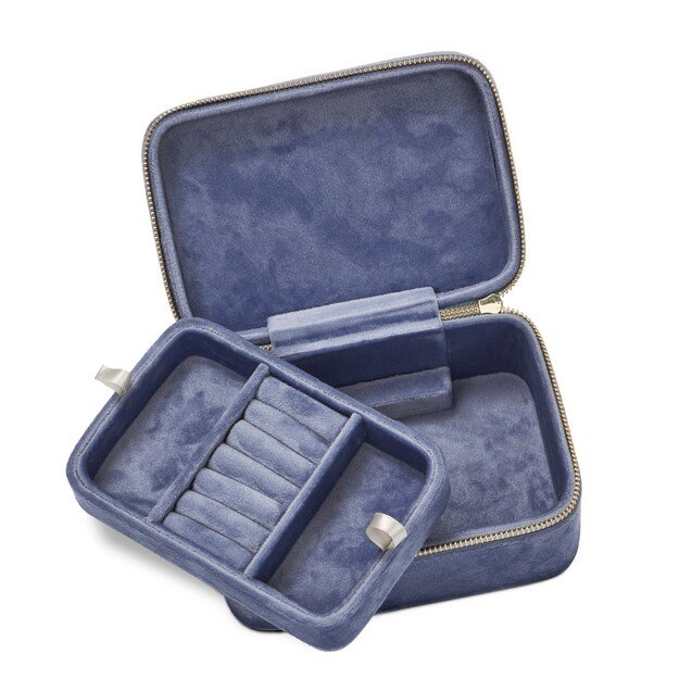 Gillian Jones - Jewelry box Large - Blue velour 1