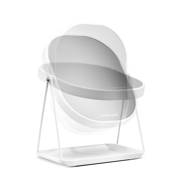 Gillian Jones - Table Mirror With Tray White 1