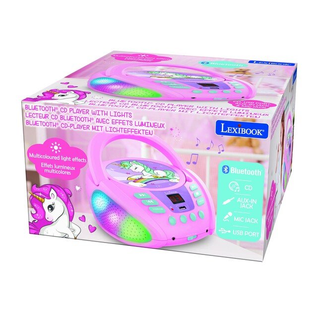 Lexibook - Unicorn Bluetooth Portable CD player (RCD109UNI) 8