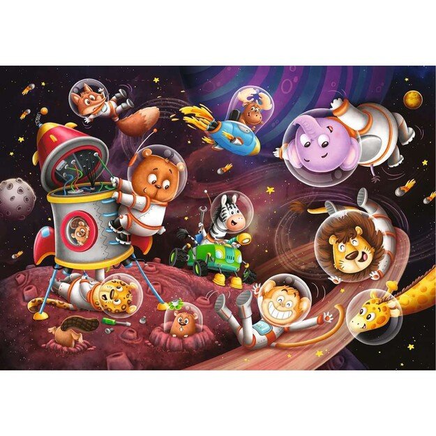 Ravensburger - Puzzle Animals In Space 2x12p 2