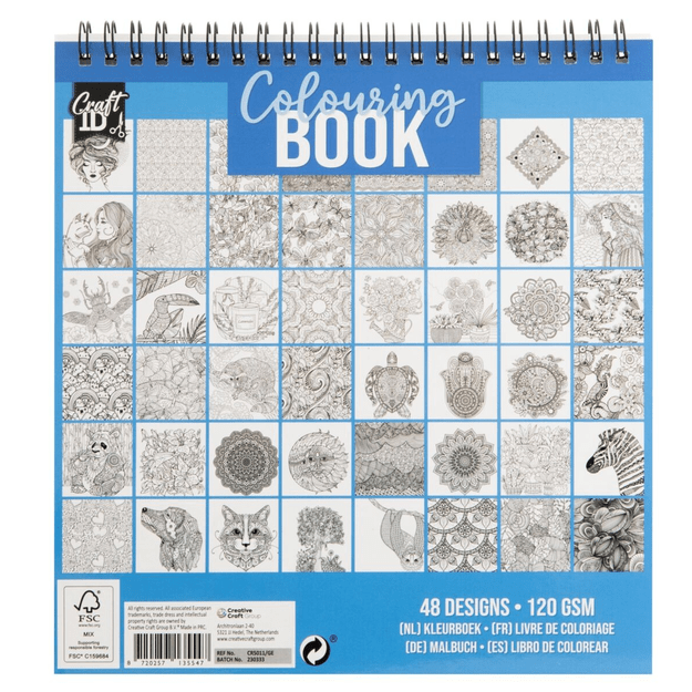 Craft ID - Colouring book - Blue 1