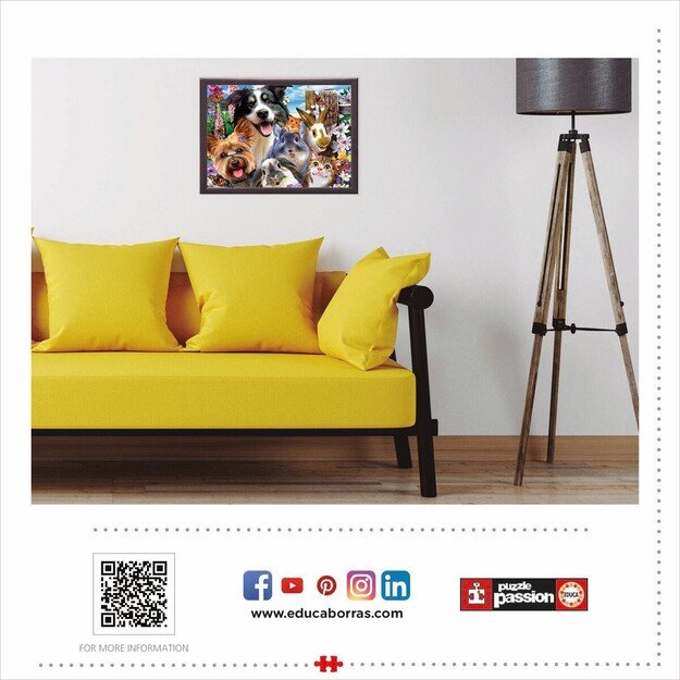 Educa - 500 pcs - Funny Selfie Puzzle (80-19250) 2