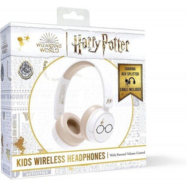 OTL - Bluetooth Headset w/Perental Control - Harry Potter White (HP0990) 3