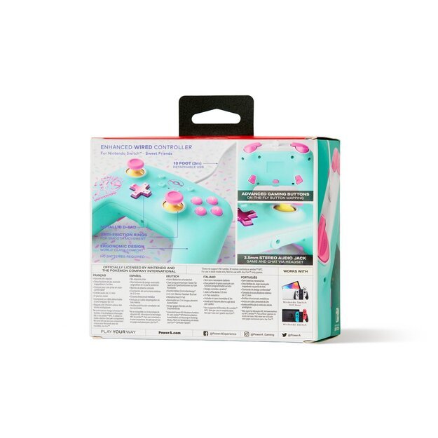 PowerA Enhanced Wired Controller - Nintendo Switch - Pokémon: Sweet Friends 2