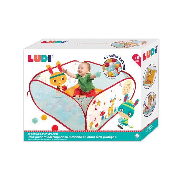 Ludi - Play pen with balls - Forest - (LU20005) 2