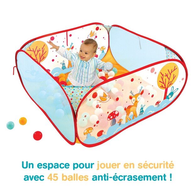 Ludi - Play pen with balls - Forest - (LU20005) 4