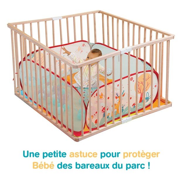 Ludi - Play pen with balls - Forest - (LU20005) 6