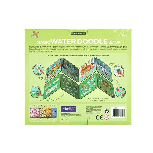 mierEdu - Magic Water Doodle Book - Forest Animals (ME229D) 2
