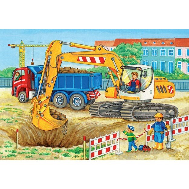 Ravensburger - Hard At Work 2x12p - 07616 3