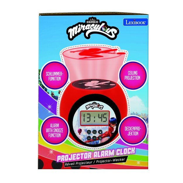 Lexibook - Miraculous Projector Alarm Clock with Timer (RL977MI) 7