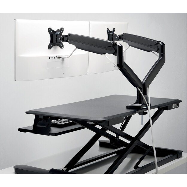 Kensington - OneTouch SmartFit Monitor arm dual - Black 2