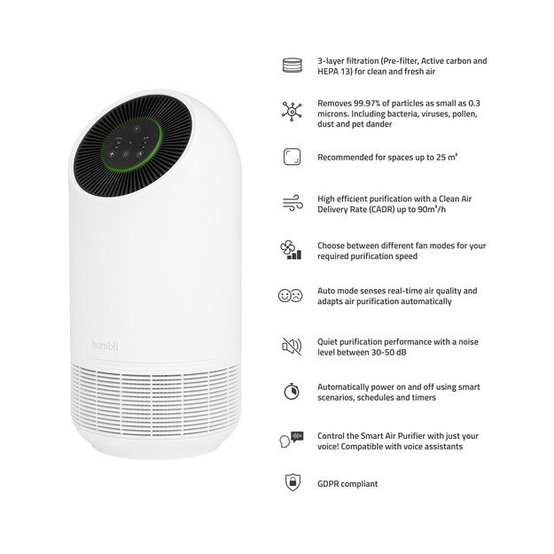 Hombli - Smart Air Purifier, White 1