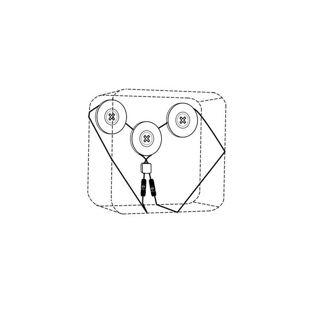 Floating Grip Apple TB Gen. 3 Wall Mount Black 3