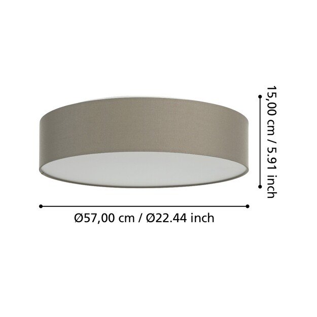 EGLO - Romao-Z loft lamp taupe Ø57 - RGB + TW - Zigbee, Bluetooth 2
