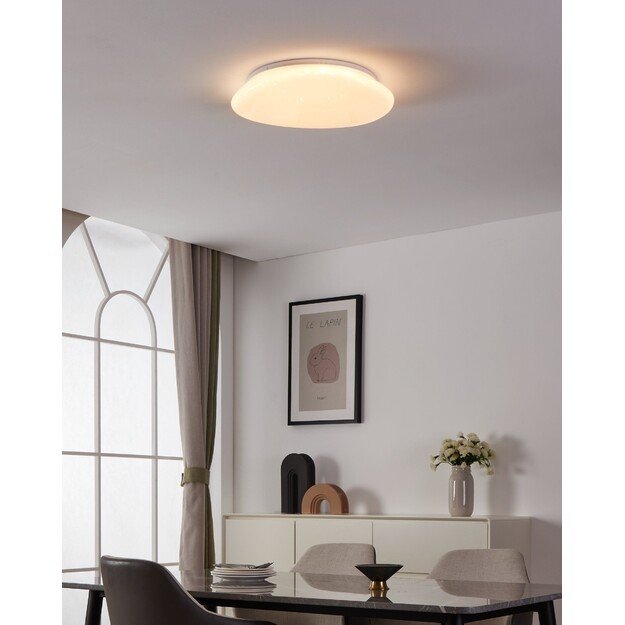 EGLO - Sileras-Z ceiling lamp white with crystal effect Ø43 - RGB + TW - Zigbee, Bluetooth 2