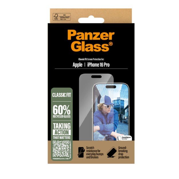 PanzerGlass - Screen Protector - iPhone 16 Pro - Classic Fit 1