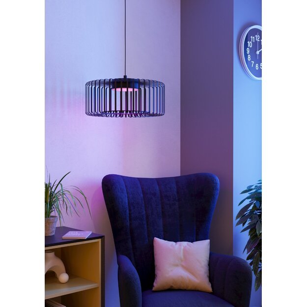 EGLO - Ginestrone-Z pendant black Ø45 - RGB + TW - Zigbee, Bluetooth 3
