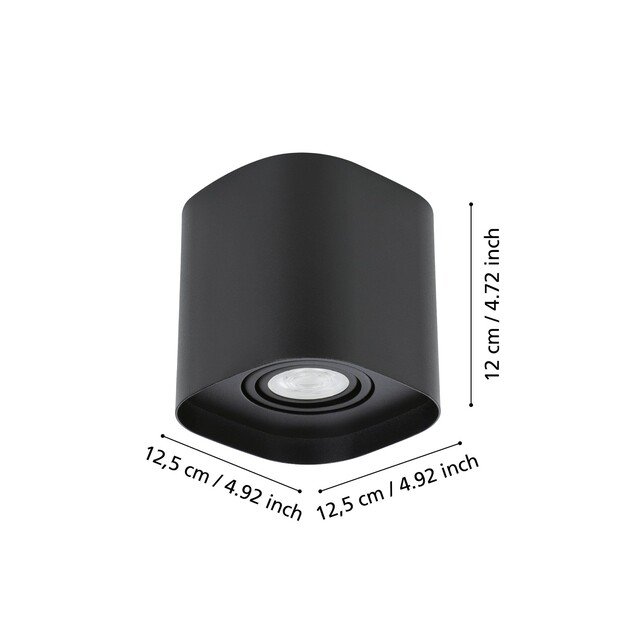 EGLO - Caminales-Z ceiling lamp black 12.5x12.5 - RGB + TW - Zigbee, Bluetooth 1