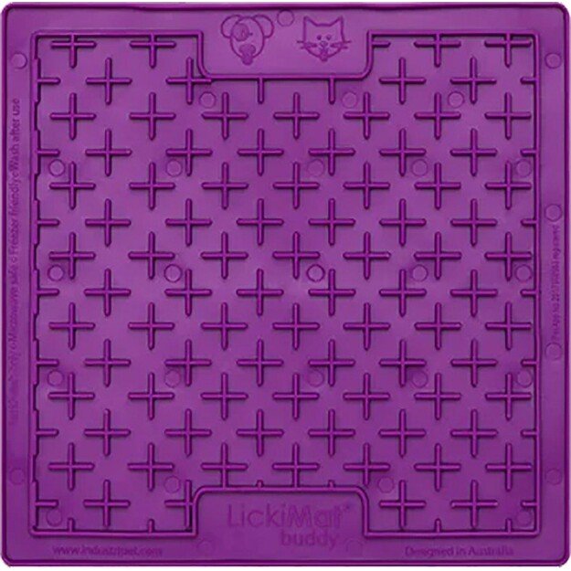 LICKI MAT - Dog Bowl Buddy Purple 20X20Cm - (645.5351) 1