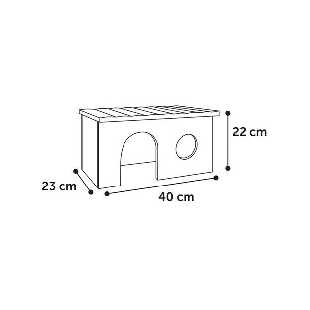 Flamingo - House for guinea pig and rabbit, Howy L - (540058516219) 1