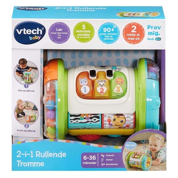 Vtech - 2- In 1 Rolling Explorer Drum DK (950-562632) 1
