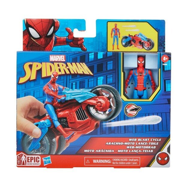 Spider-Man -Web Blast Cycle and Figure (F6899) 2