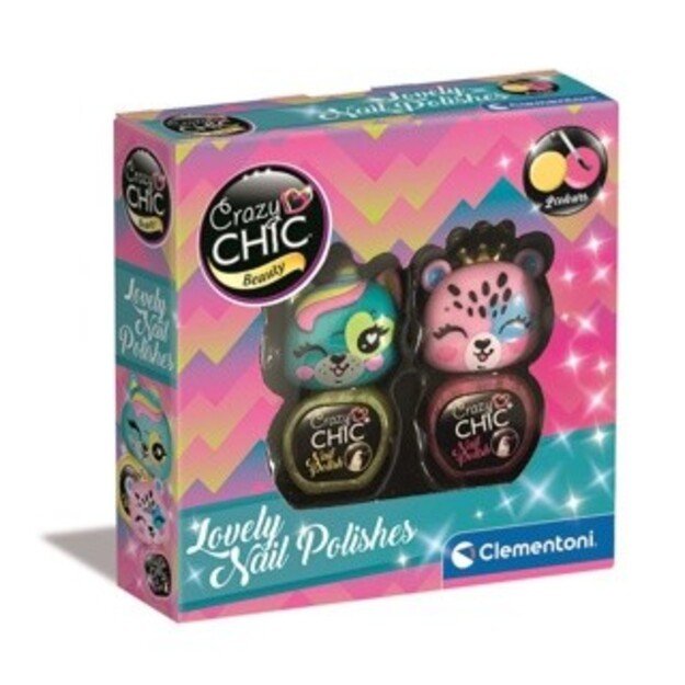 Crazy Chic - Lovely Animals Nail Polish - Yellow & Pink (18844) 3