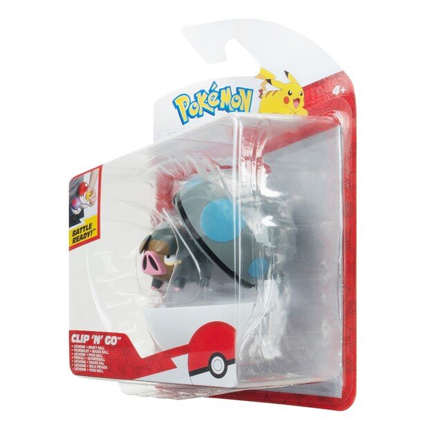 Pokemon - Clip N Go Lechonk With Heavy Ball (PKW3633) 2