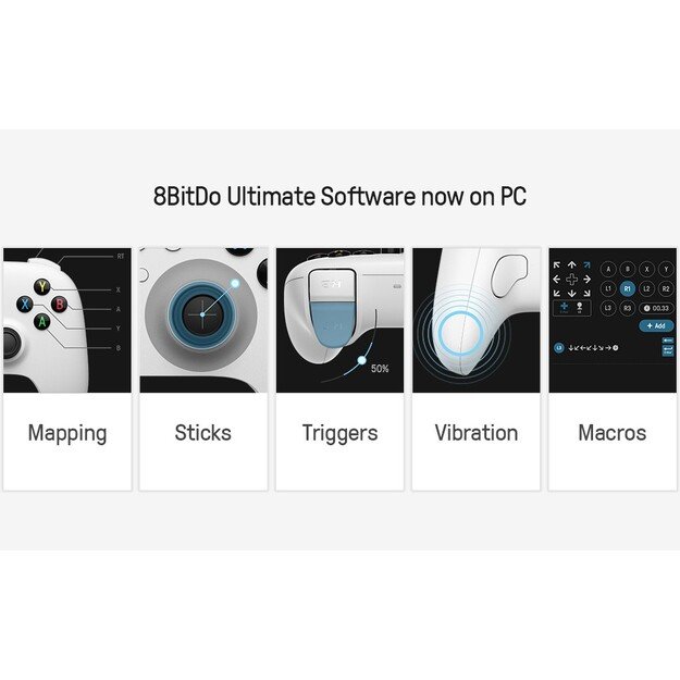 8BitDo Ultimate Controller with Charging Dock - Pink 15