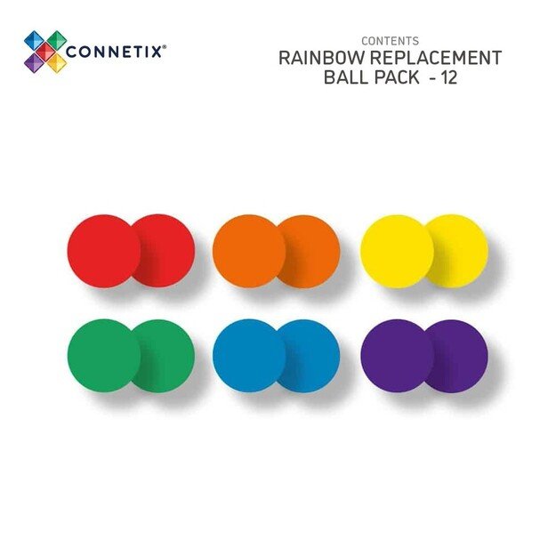 Connetix - Rainbow Ball Pack 12 Pieces (CT-R-00012-BA) 1