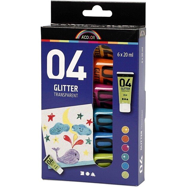 A-Color - Glitter Color and Kids Paint Brushes 2
