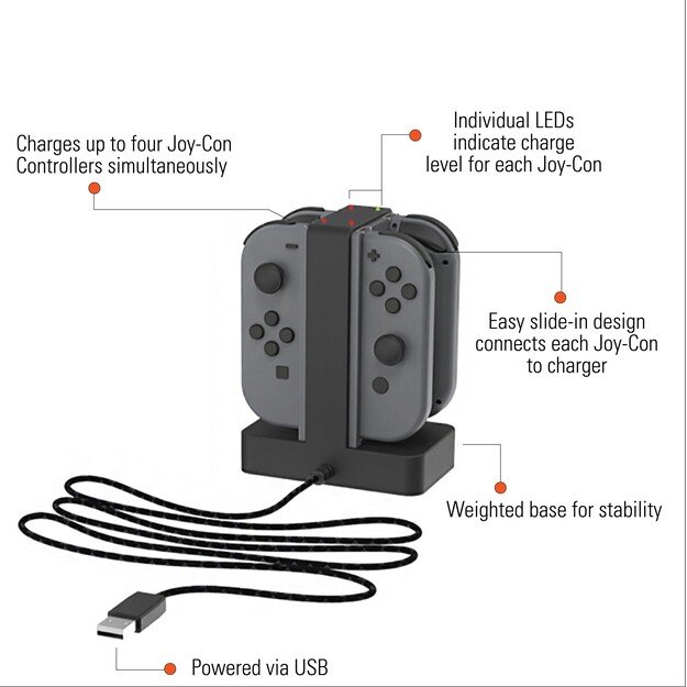 PowerA Nintendo Switch Joy-Con Charging Dock /Nintendo Switch 4