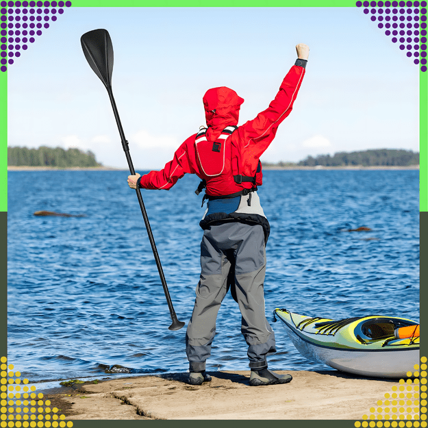 Składane Wiosło Kajakowe do Deski SUP 2w1 Regulowane 3-Częściowe 210 cm Pro 28