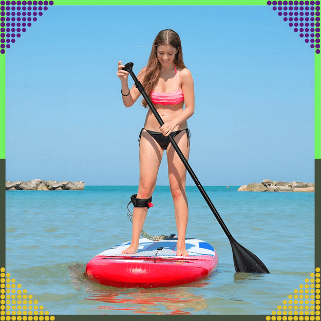 Składane Wiosło Kajakowe do Deski SUP 2w1 Regulowane 3-Częściowe 210 cm Pro 24