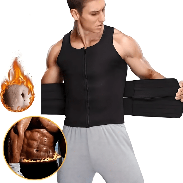 KAMIZELKA NEOPRENOWA FITNESS MĘSKA ODCHUDZAJĄCA SPORTOWA TRENINGOWA SAUNA L 9