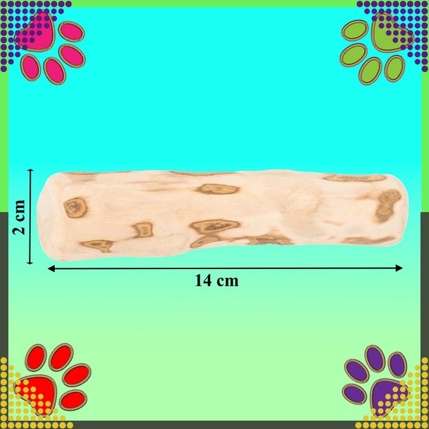  Patyk Gryzak z Drzewa Drewna Naturalny dla Psa Wytrzymały Zabawka 14x2cm 23
