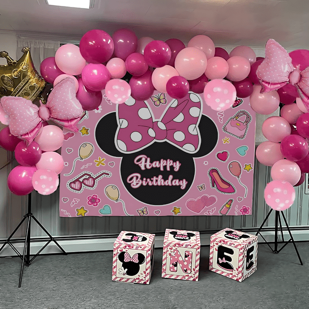 Girlanda Balonowa Zestaw Balonów na Urodziny Myszka Minnie Mini 111 ele 4