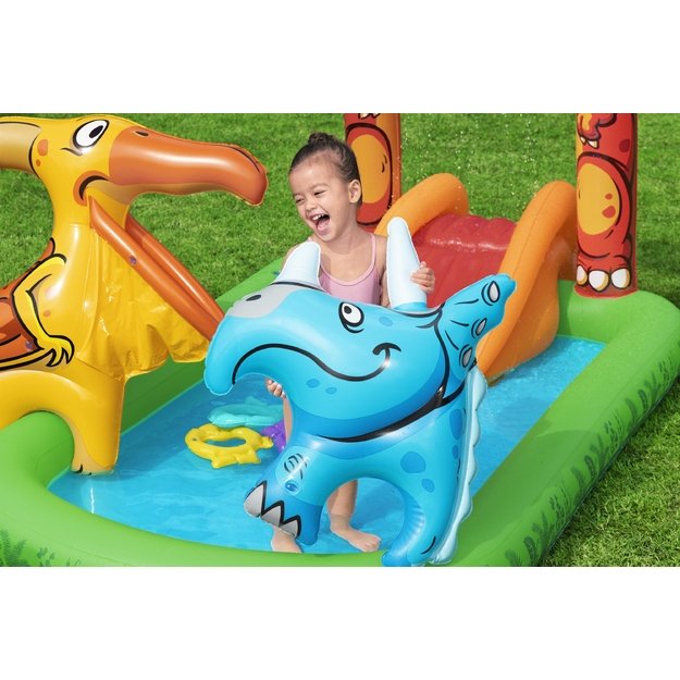 Bestway 53160 Wodny Plac Zabaw Dmuchany Jurassic 241 x 140 x 137 cm  14